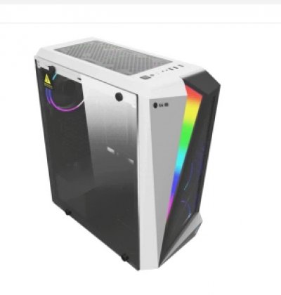 CASE GAMING G28 BJQS BLANCO CON CINTA LED