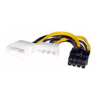 CABLE MOLEX 2 X 4PIN A 8PIN PARA TARJETA VIDEO