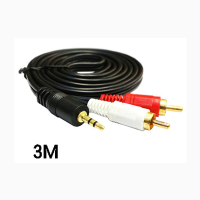 CABLES 3.5MM A 2RCA 3MTS