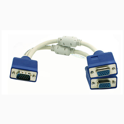 Cable Splitter Vga Macho 1 A 2 Vga Hembra