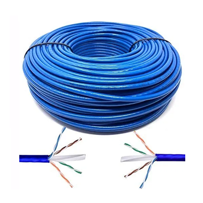 CABLE UTP RED CAT5 305 MTS PARA CAMARA SEGURIDAD 100% COBRE AZUL